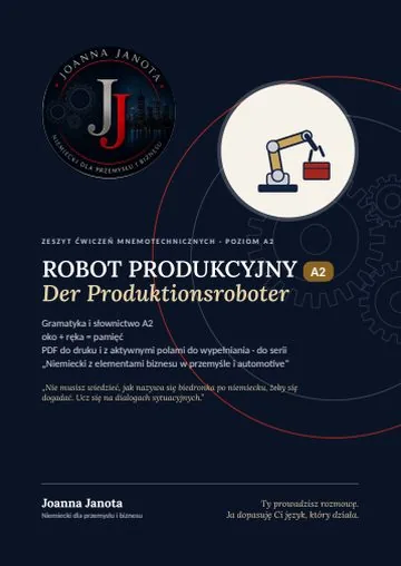 Okładka: Robot produkcyjny – niemiecki dla przemysłu i biznesu