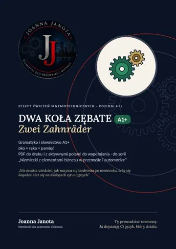 Okładka: Dwa koła zębate – niemiecki dla przemysłu i biznesu
