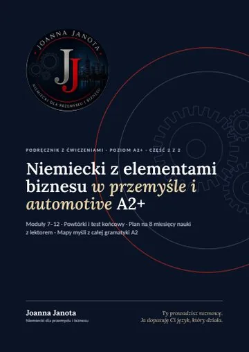 Okładka: A2+ · część 2 – niemiecki dla przemysłu i biznesu